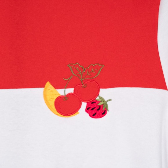 Vintage Cricket Lane Women's Embroidered Fruit Themed Made in USA Top Size SMALL - Picture 3 of 5